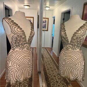 Ema Savahi double v neck dress